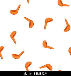 pattern porcelain sauce dipping bowl cartoon vector Stock Vector