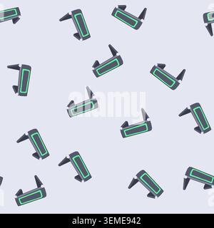 seamless pattern pad charging stand wireless cartoon vector Stock Vector
