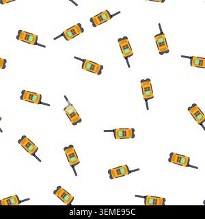 pattern talking walkie talkie cartoon vector Stock Vector