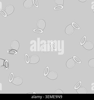 seamless pattern style toilet seat cartoon vector Stock Vector