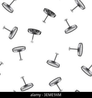 pattern falling shower head cartoon vector Stock Vector