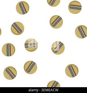 pattern plastic pencil sharpen cartoon vector Stock Vector