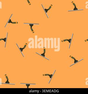 seamless pattern wash squeegee glass color icon vector Stock Vector