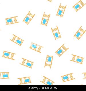 pattern metal heater towel cartoon vector Stock Vector