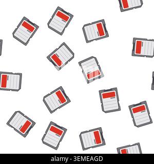 pattern class sd card cartoon vector Stock Vector