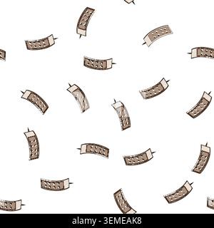 pattern lock medical bed control cartoon vector Stock Vector