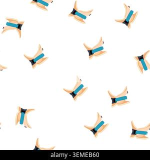pattern immobilization cervical neck collar cartoon vector Stock Vector