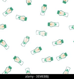 pattern ancient kerosene lamp cartoon vector Stock Vector