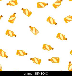 pattern cap mustard bottle cartoon vector Stock Vector