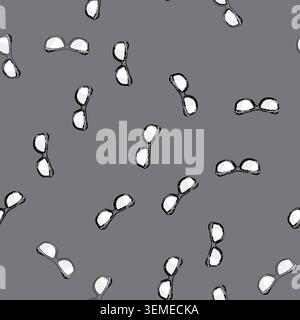 seamless pattern Safety glasses providing personal eye protection equipment Stock Vector