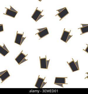pattern sign outdoor chalkboard cartoon vector Stock Vector