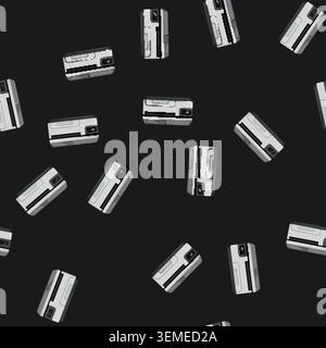seamless pattern digital printer paper cartoon vector Stock Vector