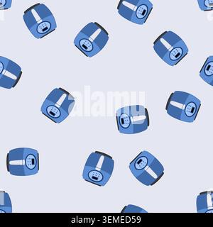seamless pattern kitchen fryer cooking cartoon vector Stock Vector