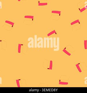 seamless pattern pilates fitness mat cartoon vector Stock Vector