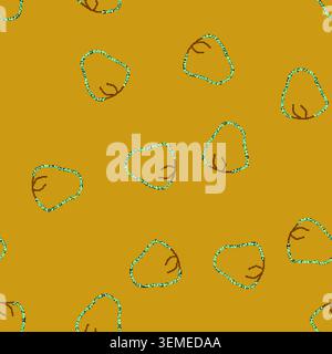 seamless pattern choker beads necklace cartoon vector Stock Vector
