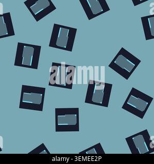 seamless pattern ui hud frame cartoon vector Stock Vector