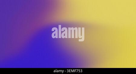 Abstract purple and yellow soft gradient background featuring grainy texture Stock Photo