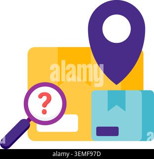 order tracking, digital marketplace Stock Vector
