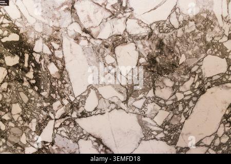 High End Italian Marble Tile Background featuring Heavy Brecciated Patterns Stock Photo