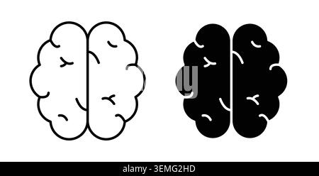 Mind icon Illustration designs pack for Web. Stock Vector