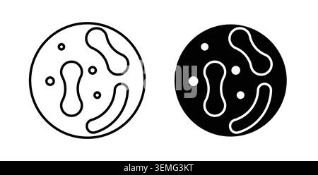 Probiotics icon Illustration designs pack for Web. Stock Vector
