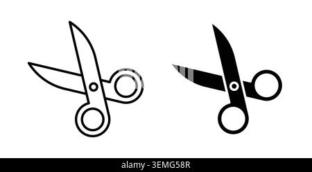 Scissors icon Illustration designs pack for Web. Stock Vector