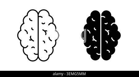 Smart mind icon Illustration designs pack for Web. Stock Vector