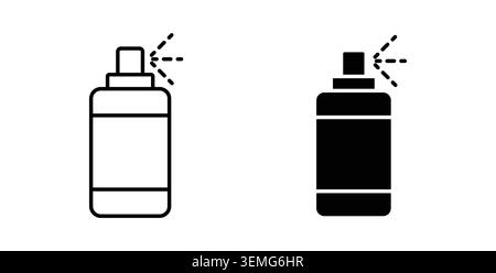 Spray can icon Illustration designs pack for Web. Stock Vector