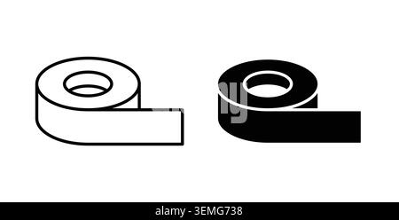 Tape icon Illustration designs pack for Web. Stock Vector