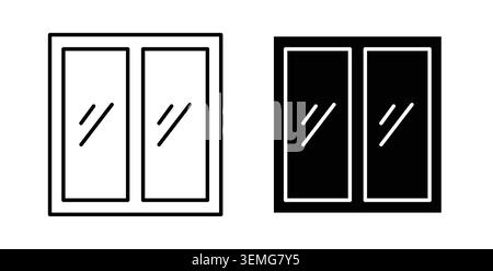 Window icon Illustration designs pack for Web. Stock Vector