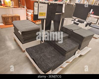 Serbia Belgrade Ikea 03.06.2026 Friktion Textile Display Store Aisle Retail Stock Photo