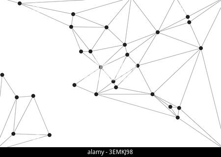 Technological background featuring a constellation of nodes. Ideal for themes involving global logistics, internet of things, smart city infrastructur Stock Vector