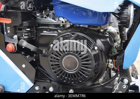 Close-up of a vehicle generator in an engine compartment Stock Photo