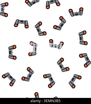 pattern telescope binoculars cartoon vector Stock Vector