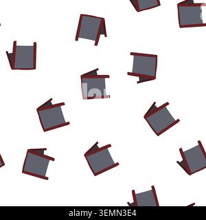 pattern blackboard outdoor chalkboard cartoon vector Stock Vector