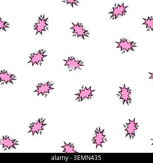 pattern caption comic speech bubble cartoon vector Stock Vector