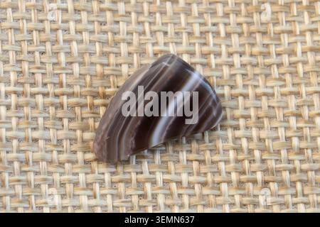 Natural Agate, various types and color, gems mineral collection and nice natural background top view Stock Photo