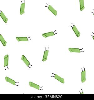 pattern rubber camp mat cartoon vector Stock Vector