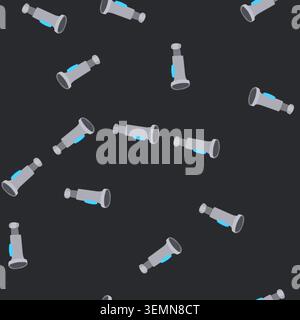 seamless pattern flow faucet aerator cartoon vector Stock Vector