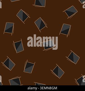 seamless pattern restaurant outdoor chalkboard cartoon vector Stock Vector