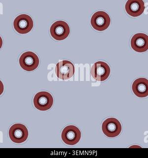 seamless pattern protection viking shield cartoon vector Stock Vector