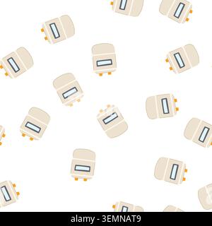 pattern counter water gas meter cartoon vector Stock Vector
