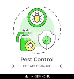 Pest control multi color concept icon Stock Vector