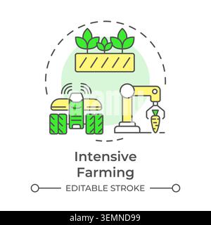 Intensive multi color concept icon Stock Vector