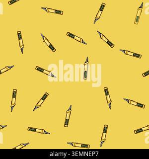 seamless pattern Electrical voltage tester measuring circuit current safety Stock Vector