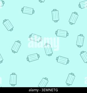 seamless pattern name nameplate cartoon vector Stock Vector