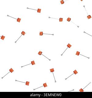 pattern weather snow shovel cartoon vector Stock Vector