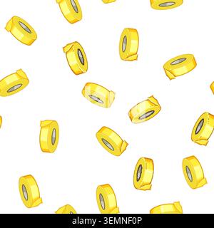 pattern adhesive electrical tape cartoon vector Stock Vector