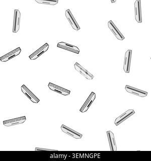 pattern digital scanner document cartoon vector Stock Vector