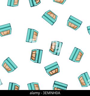 pattern storage jewelry organizer cartoon vector Stock Vector